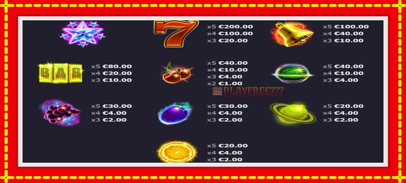 Slot machine 10 Celestial Fruits with access to free game online, picture 3