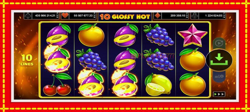 Slot machine 10 Glossy Hot with access to free game online, picture 3