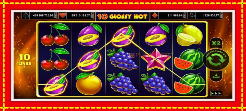 Slot machine 10 Glossy Hot with access to free game online, picture 4