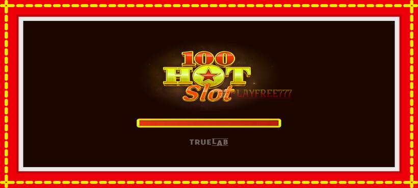 Slot machine 100 Hot Slot with access to free game online, picture 1