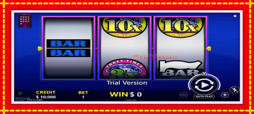 Slot machine 10X Diamond 7 with access to free game online, picture 2