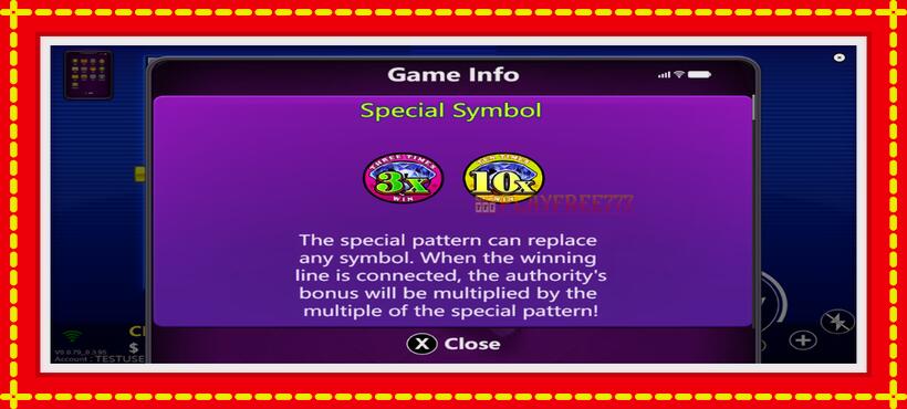 Slot machine 10X Diamond 7 with access to free game online, picture 5