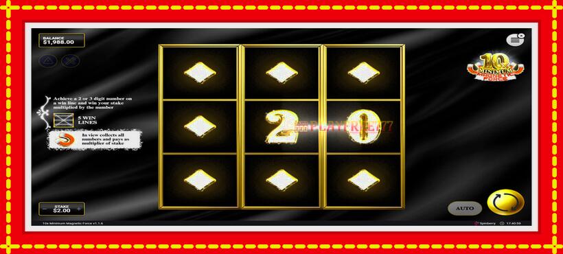 Slot machine 10x Minimum Magnetic Force with access to free game online, picture 4