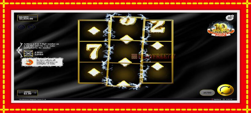 Slot machine 10x Minimum Magnetic Force with access to free game online, picture 5