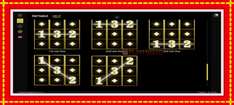 Slot machine 10x Minimum Magnetic Force with access to free game online, picture 7