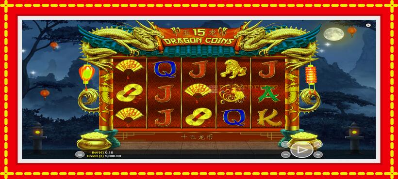 Slot machine 15 Dragon Coins with access to free game online, picture 2