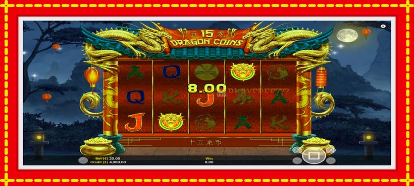 Slot machine 15 Dragon Coins with access to free game online, picture 3