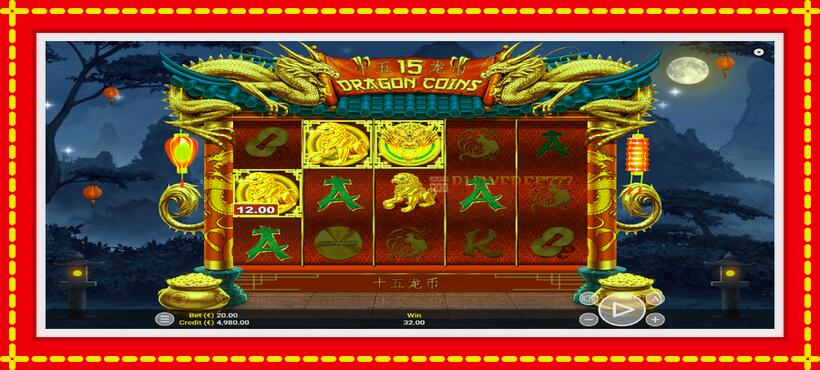 Slot machine 15 Dragon Coins with access to free game online, picture 4