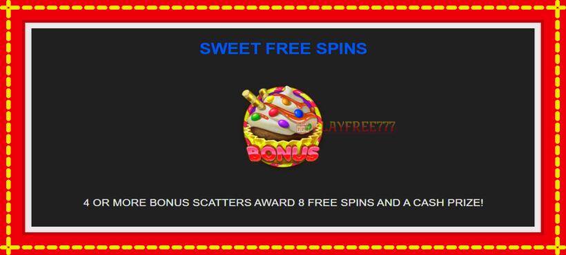 Slot machine 2 Sweet 4 U with access to free game online, picture 4