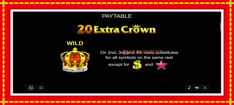 Slot machine 20 Extra Crown with access to free game online, picture 5