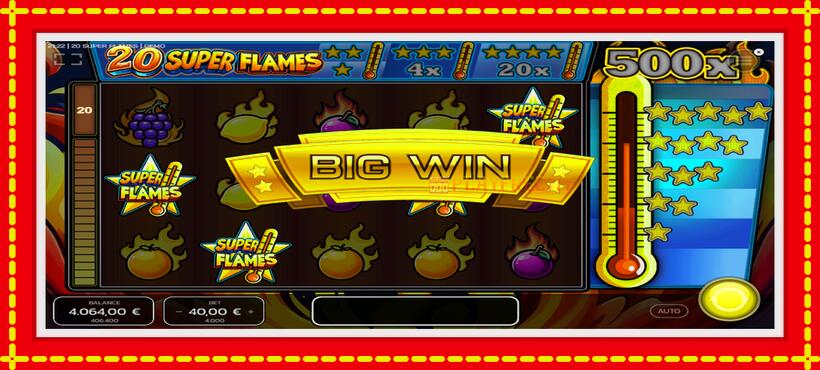 Slot machine 20 Super Flames with access to free game online, picture 4