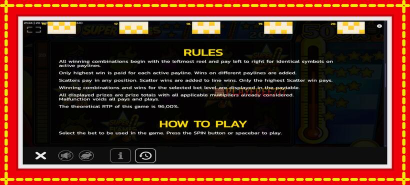 Slot machine 20 Super Flames with access to free game online, picture 7