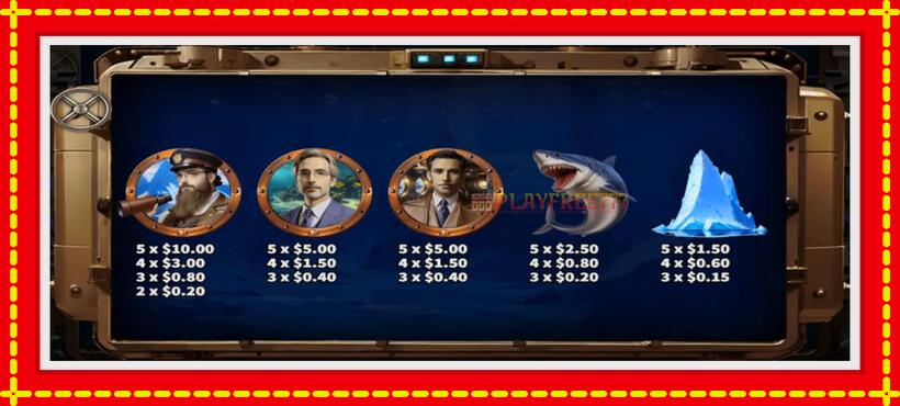 Slot machine 20000 Leagues under the Sea with access to free game online, picture 5