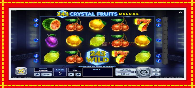 Slot machine 243 Crystal Fruits Deluxe with access to free game online, picture 2