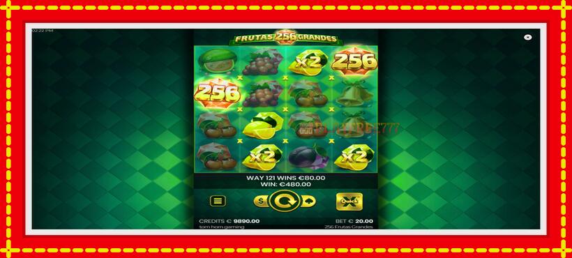 Slot machine 256 Frutas Grandes with access to free game online, picture 4