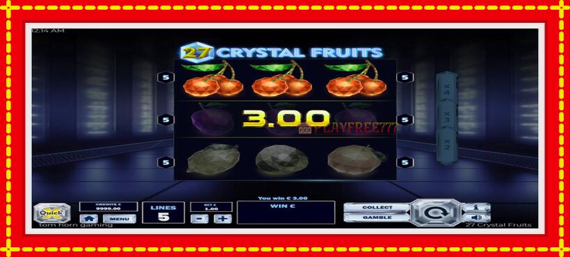 Slot machine 27 Crystal Fruits with access to free game online, picture 3