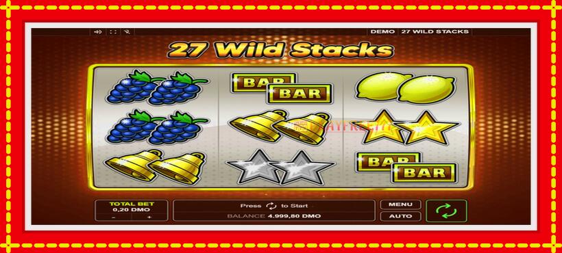 Slot machine 27 Wild Stacks with access to free game online, picture 1