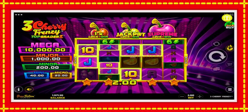 Slot machine 3 Cherry Frenzy with access to free game online, picture 3