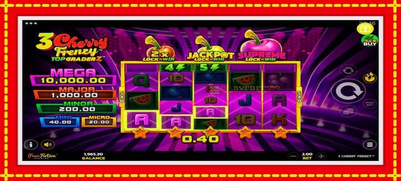 Slot machine 3 Cherry Frenzy with access to free game online, picture 4