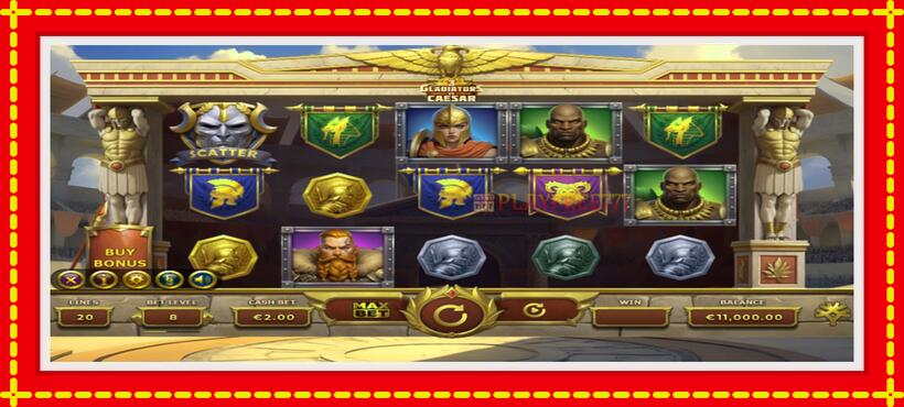 Slot machine 3 Gladiators Vs Caesar with access to free game online, picture 1