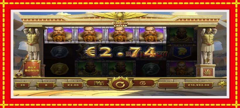 Slot machine 3 Gladiators Vs Caesar with access to free game online, picture 2