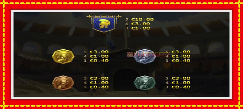 Slot machine 3 Gladiators Vs Caesar with access to free game online, picture 4