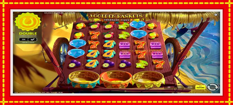 Slot machine 3 Golden Baskets: Treasure Tides with access to free game online, picture 1