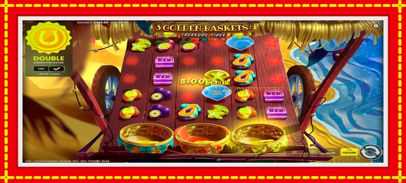 Slot machine 3 Golden Baskets: Treasure Tides with access to free game online, picture 2