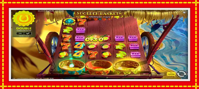 Slot machine 3 Golden Baskets: Treasure Tides with access to free game online, picture 3