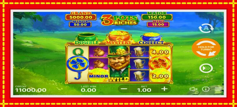 Slot machine 3 Pots Riches: Hold and Win with access to free game online, picture 1