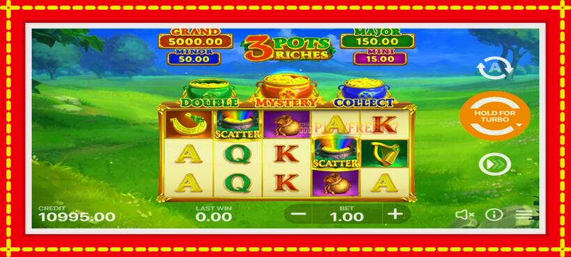 Slot machine 3 Pots Riches: Hold and Win with access to free game online, picture 3