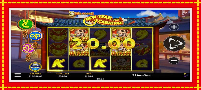 Slot machine 3 Wonders New Year Carnival with access to free game online, picture 4