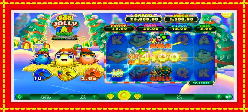 Slot machine 333 Jolly Fat Frogs Power Combo with access to free game online, picture 2