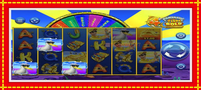 Slot machine 4 Fantastic Fish Gold Dream Drop with access to free game online, picture 2