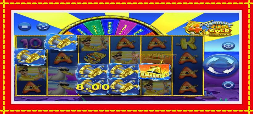 Slot machine 4 Fantastic Fish Gold Dream Drop with access to free game online, picture 3