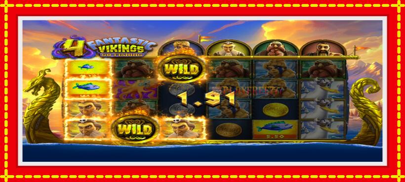 Slot machine 4 Fantastic Vikings Go Fishing with access to free game online, picture 2