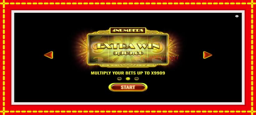 Slot machine 4 Numbers with access to free game online, picture 1