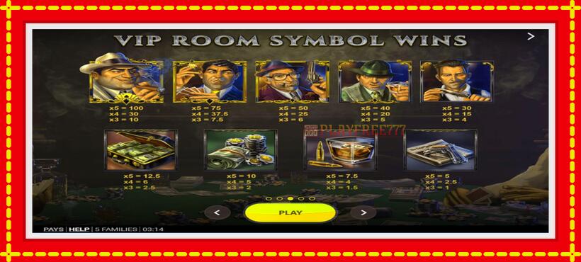 Slot machine 5 Families with access to free game online, picture 5