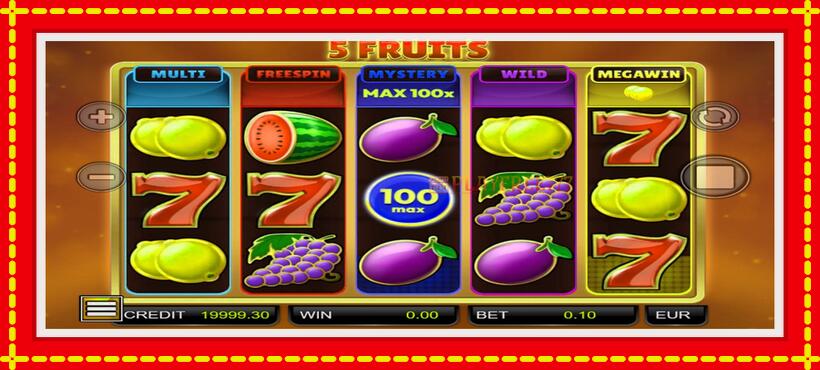 Slot machine 5 Fruits with access to free game online, picture 4