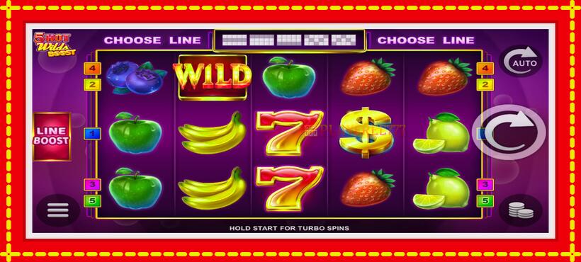 Slot machine 5 Hot Wilds Boost with access to free game online, picture 1