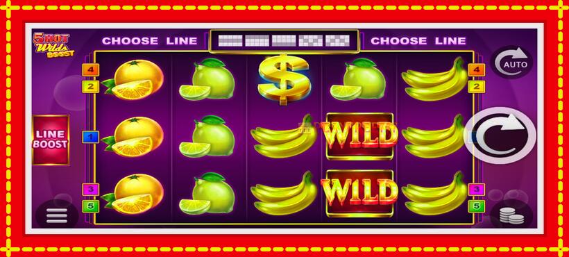 Slot machine 5 Hot Wilds Boost with access to free game online, picture 2