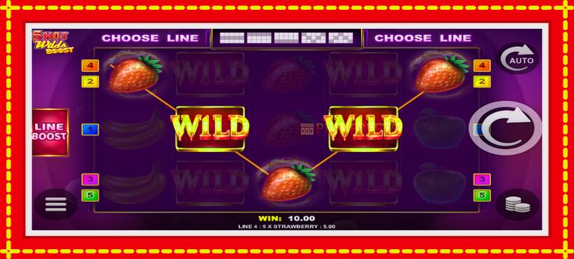 Slot machine 5 Hot Wilds Boost with access to free game online, picture 3