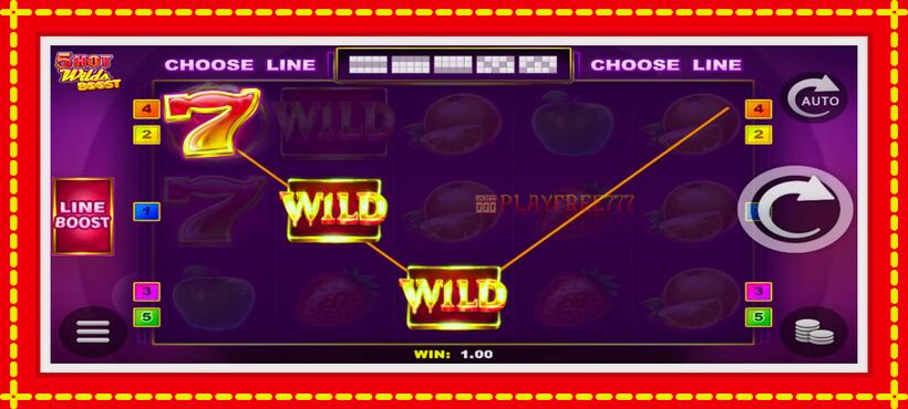 Slot machine 5 Hot Wilds Boost with access to free game online, picture 4