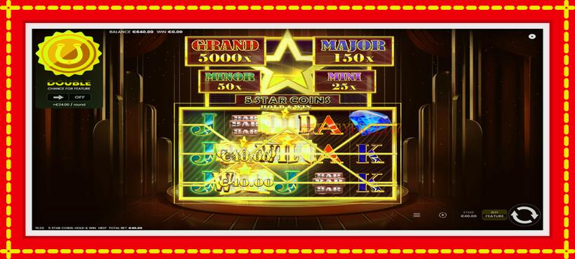 Slot machine 5 Star Coins: Hold & Win with access to free game online, picture 3