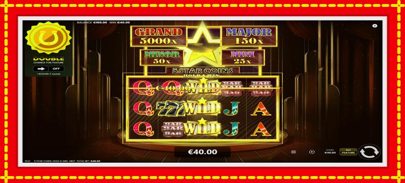 Slot machine 5 Star Coins: Hold & Win with access to free game online, picture 4