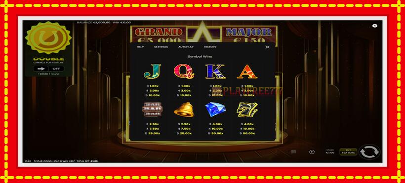 Slot machine 5 Star Coins: Hold & Win with access to free game online, picture 5