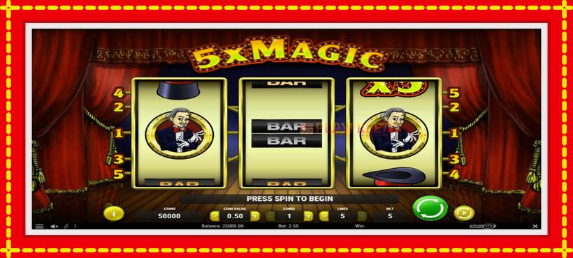 Slot machine 5x Magic with access to free game online, picture 1