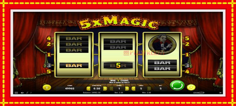 Slot machine 5x Magic with access to free game online, picture 3