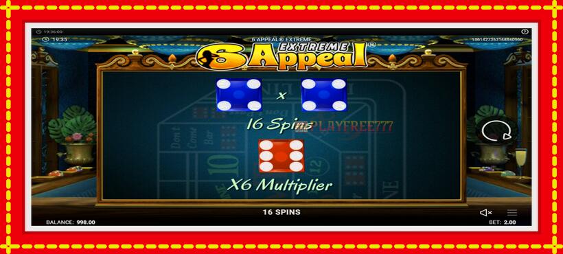 Slot machine 6 Appeal Extreme with access to free game online, picture 3