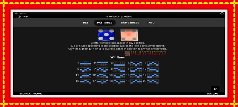 Slot machine 6 Appeal Extreme with access to free game online, picture 7